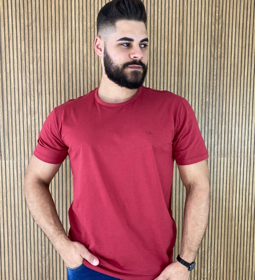 Camiseta Masculina Vermelha Ogochi - Fernanda Ramos Store