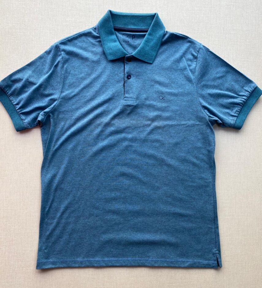 Camiseta Polo Casual Ogochi Azul 0080 - Fernanda Ramos Store