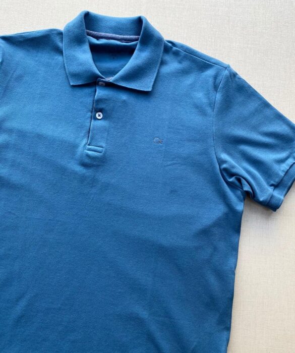 Camiseta Polo Casual Ogochi Azul 4035 - Fernanda Ramos Store