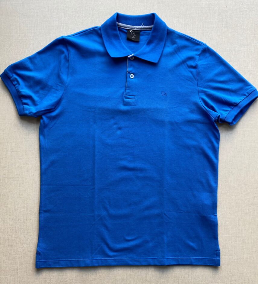 Camiseta Polo Casual Ogochi Azul Bic 8728 - Fernanda Ramos Store
