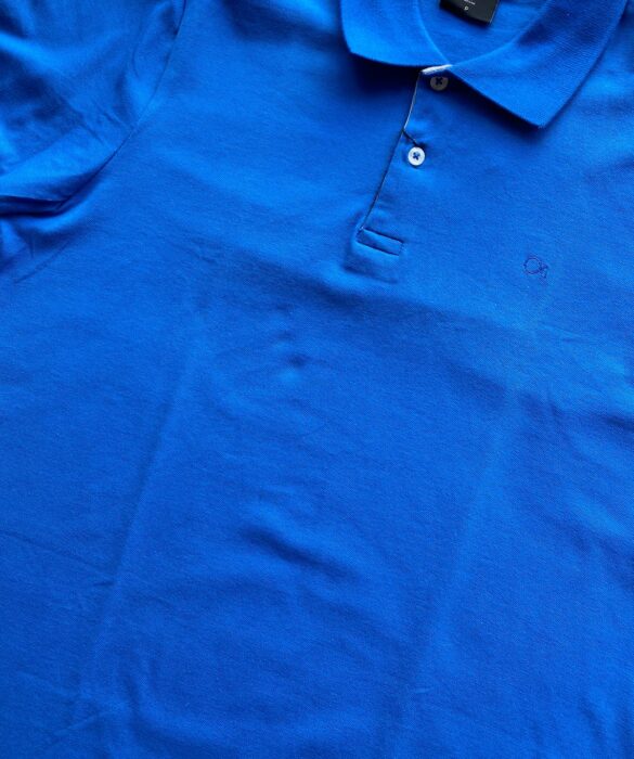 Camiseta Polo Casual Ogochi Azul Bic 8728 - Fernanda Ramos Store