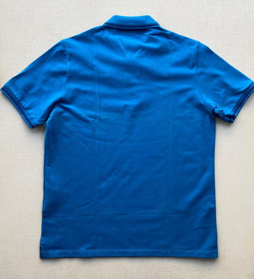 Camiseta Polo Casual Ogochi Azul Bic Gola Detalhe em Azul 0220 - Fernanda Ramos Store