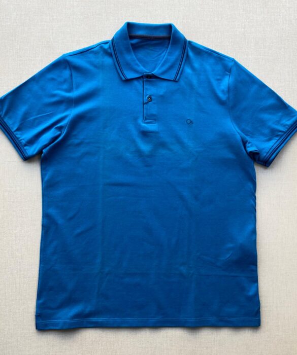 Camiseta Polo Casual Ogochi Azul Bic Gola Detalhe em Azul 0220 - Fernanda Ramos Store