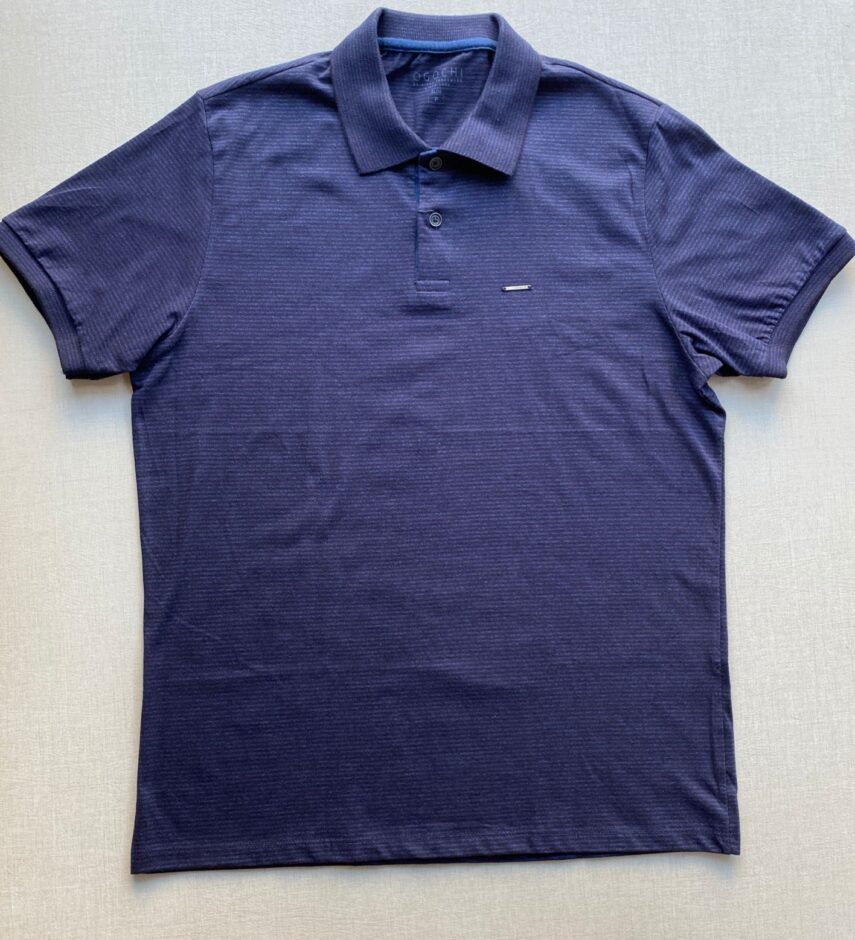 Camiseta Polo Casual Ogochi Azul Marinho 0004 - Fernanda Ramos Store