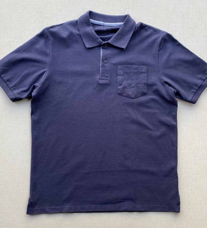 Camiseta Polo Casual Ogochi Azul Marinho com Bolso 0004 - Fernanda Ramos Store