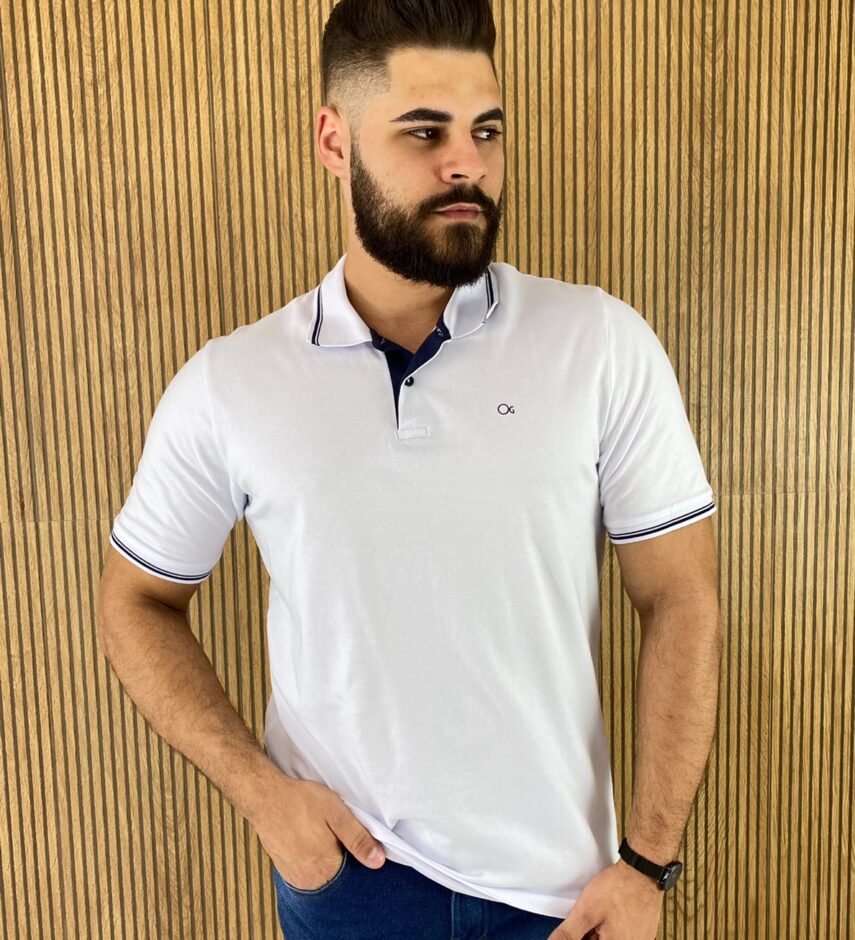 fernandaramosstore com br camiseta polo casual ogochi branca gola detalhe em preto 0001 5
