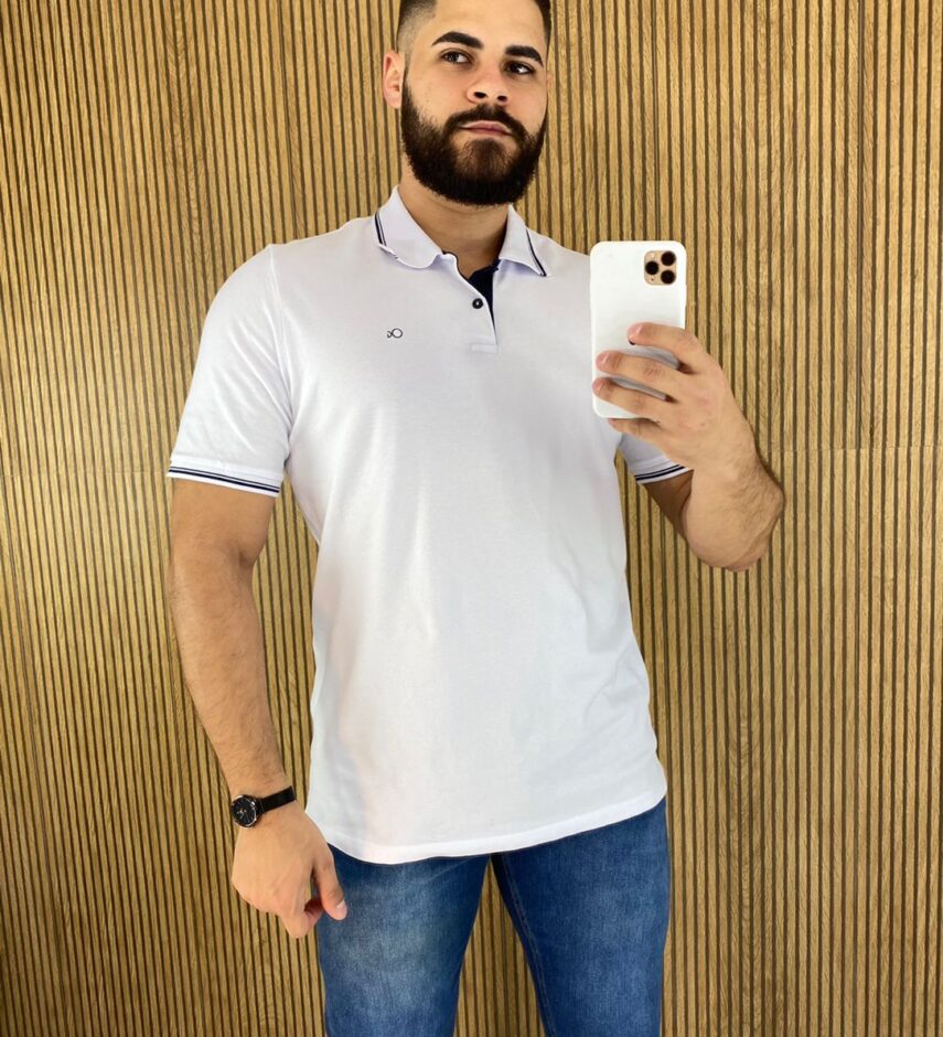 fernandaramosstore com br camiseta polo casual ogochi branca gola detalhe em preto 0001 7