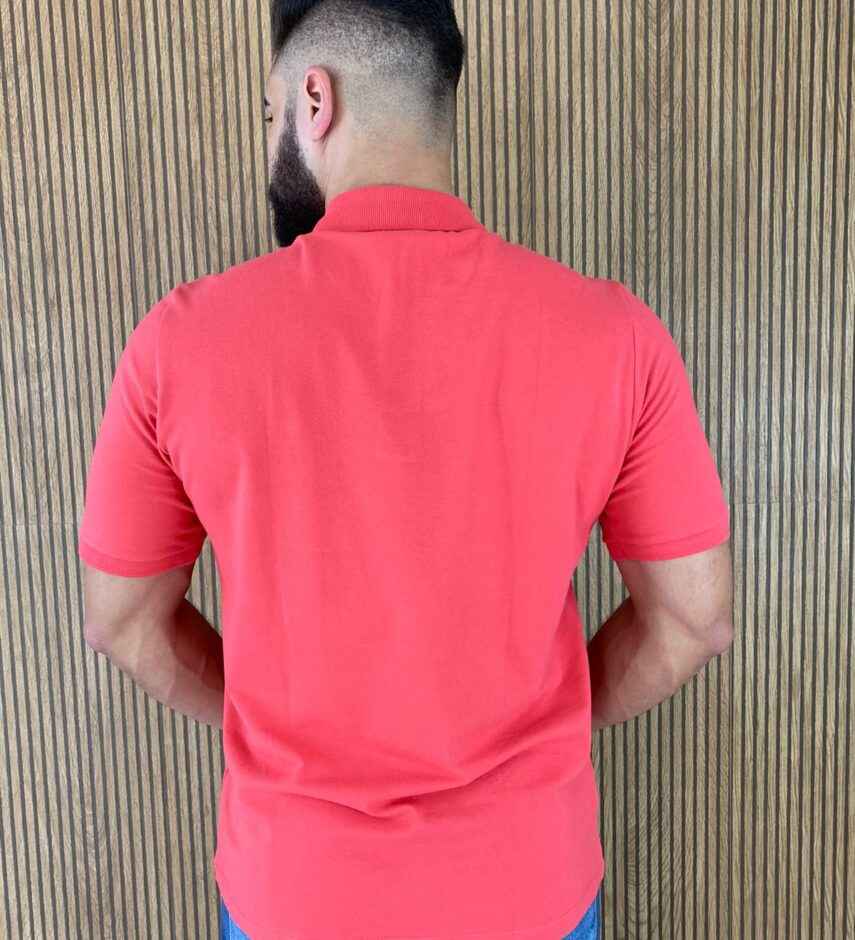 Camiseta Polo Casual Ogochi Coral 1651 - Fernanda Ramos Store