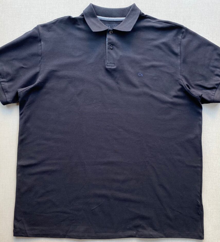 Camiseta Polo Casual Ogochi Plus Preto 0005 - Fernanda Ramos Store