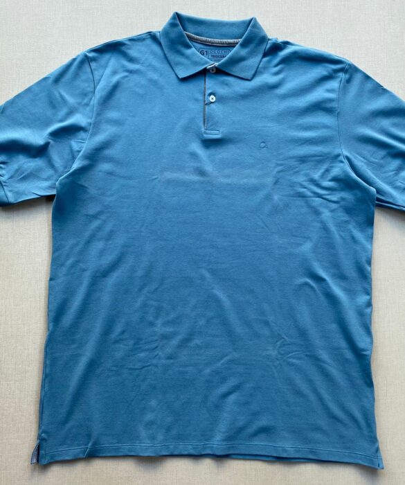 Camiseta Polo Casual Ogochi Plus Azul 0057 - Fernanda Ramos Store