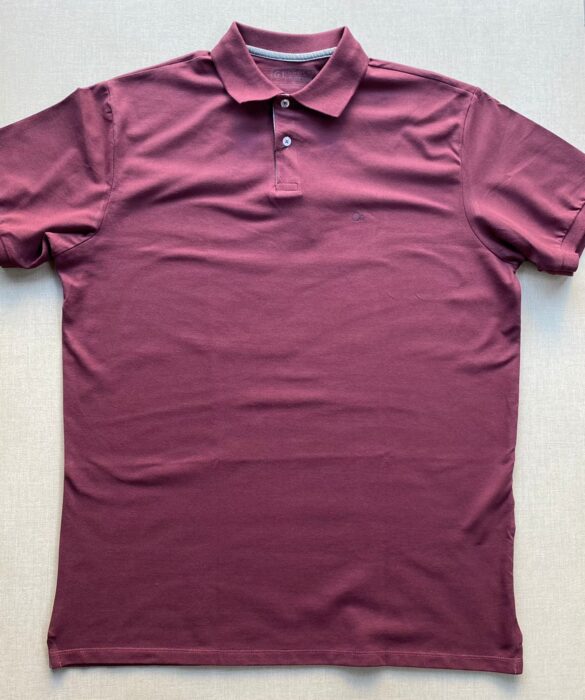 Camiseta Polo Casual Ogochi Plus Marsala 0193 - Fernanda Ramos Store