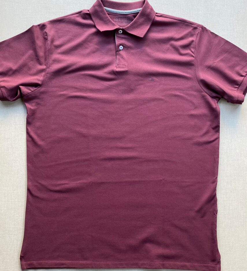 Camiseta Polo Casual Ogochi Plus Marsala 0193 - Fernanda Ramos Store