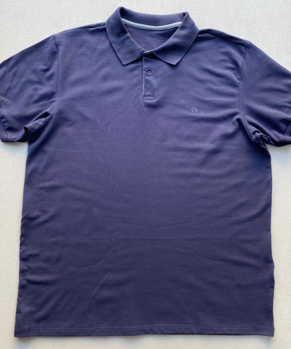 Camiseta Polo Casual Ogochi Plus Azul Marinho 0004 - Fernanda Ramos Store