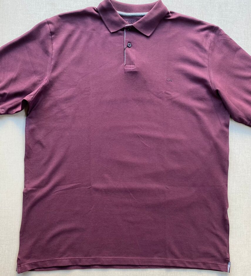 Camiseta Polo Casual Ogochi Plus Vinho 0041 - Fernanda Ramos Store