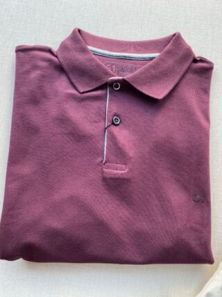 Camiseta Polo Casual Ogochi Plus Vinho 0041 - Fernanda Ramos Store