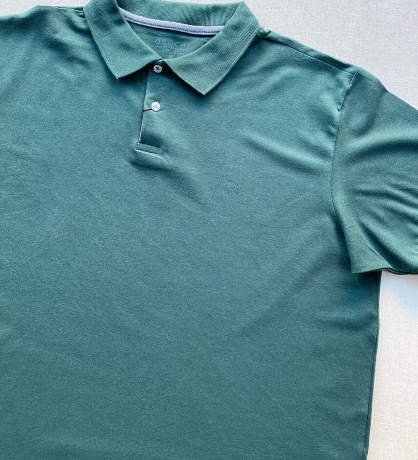 Camiseta Polo Casual Ogochi Plus Verde 4906 - Fernanda Ramos Store