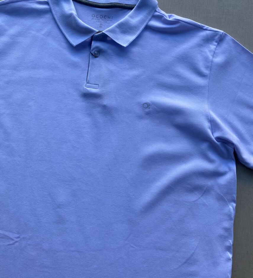 Camiseta Polo Casual Ogochi Plus Branca 0001 - Fernanda Ramos Store