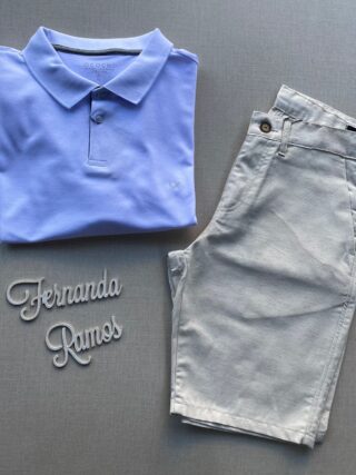 Camiseta Polo Casual Ogochi Plus Branca 0001 - Fernanda Ramos Store