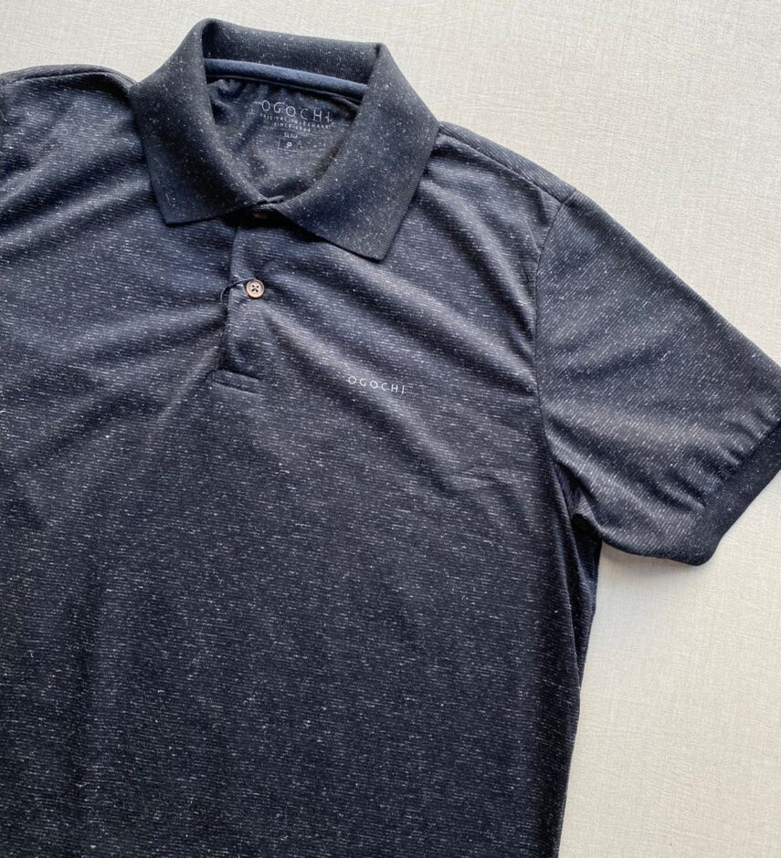 Camiseta Polo Casual Ogochi Preto Mesclado 0005 - Fernanda Ramos Store