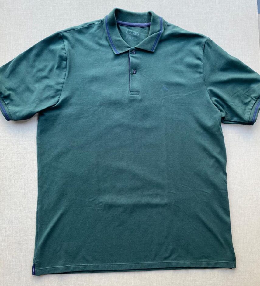 fernandaramosstore com br camiseta polo casual ogochi verde gola detalhe em azul 0812 3