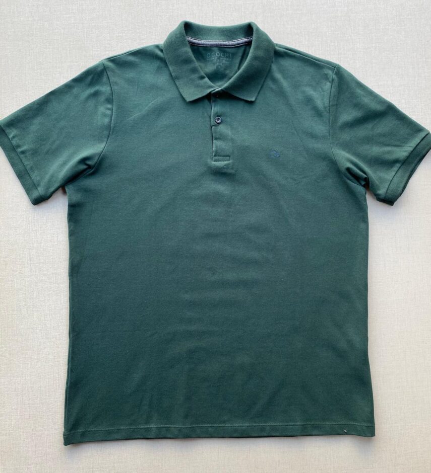 Camiseta Polo Casual Ogochi Verde Militar 4906 - Fernanda Ramos Store