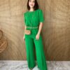 fernandaramosstore com br conjunto feminino calca pantalona e blusa manga princesa verde