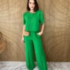 fernandaramosstore com br conjunto feminino calca pantalona e blusa manga princesa verde 4