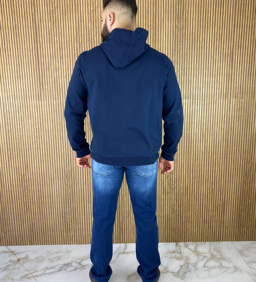 Jaqueta Essencial Moletom Masculina Azul Marinho 0004 - Fernanda Ramos Store