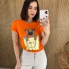 T-shirt Manga Curta Ursinho It Girl Coral - Fernanda Ramos Store