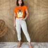 T-shirt Manga Curta Ursinho It Girl Coral - Fernanda Ramos Store