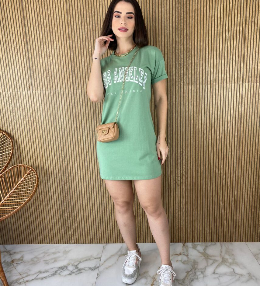 fernandaramosstore com br vestido camisetao verde estampa los angeles 2