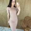 fernandaramosstore com br vestido canelado sem bojo manga curta nude 1