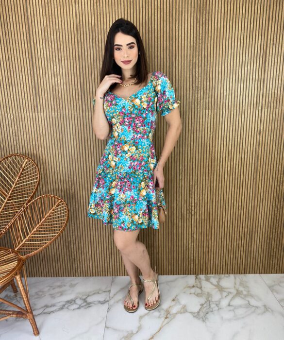 fernandaramosstore com br vestido curto com bojo estampado floral fundo azul 4