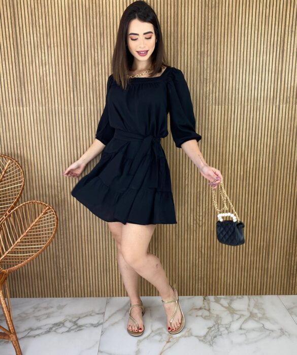 fernandaramosstore com br vestido curto sem bojo preto com amarracao 1