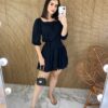 fernandaramosstore com br vestido curto sem bojo preto com amarracao 4