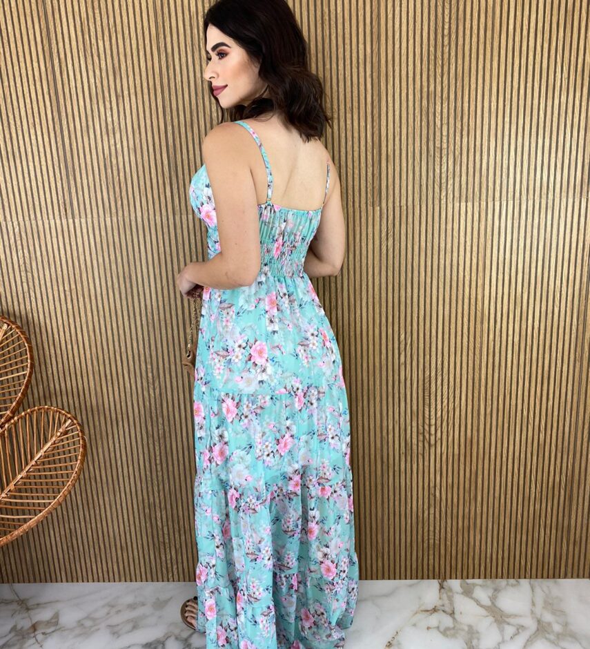 fernandaramosstore com br vestido longo com bojo alca regulavel estampa floral fundo verde agua 5