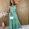 fernandaramosstore com br vestido longo com bojo alca regulavel estampado fundo verde 5