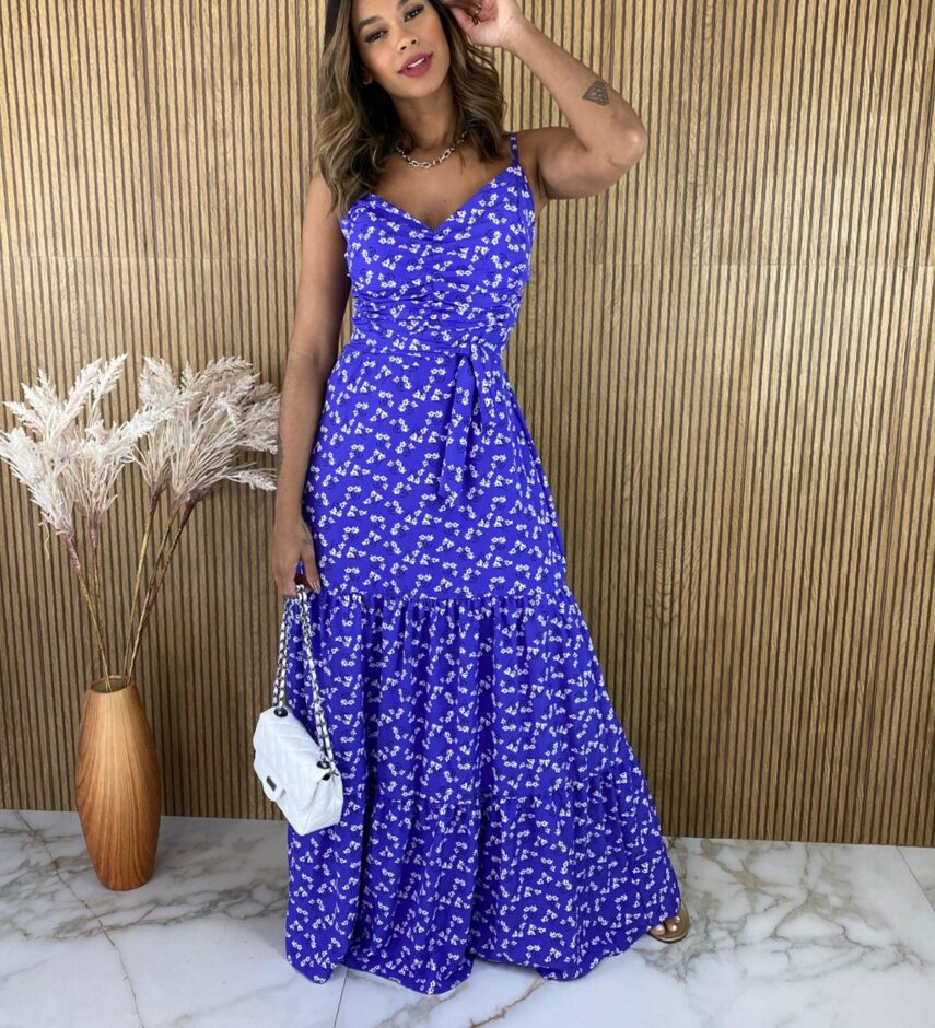 fernandaramosstore com br vestido longo com bojo com amarracao estampado fundo roxo 4