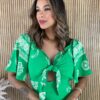 fernandaramosstore com br vestido longo com bojo manga curta estampado fundo verde 1