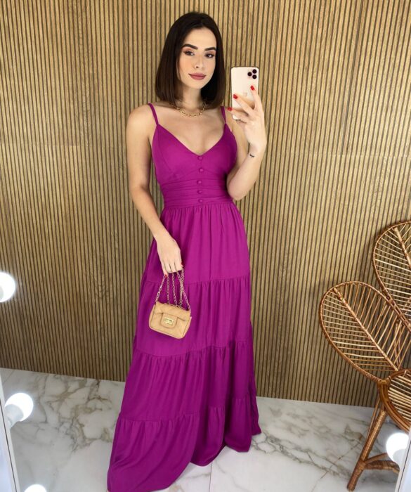 fernandaramosstore com br vestido longo com bojo viscolinho alca regulavel fucsia 4