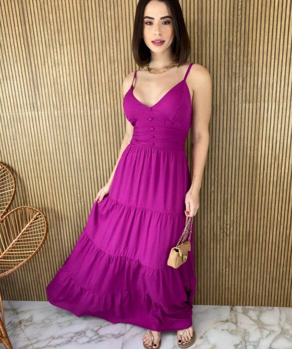 fernandaramosstore com br vestido longo com bojo viscolinho alca regulavel fucsia 5