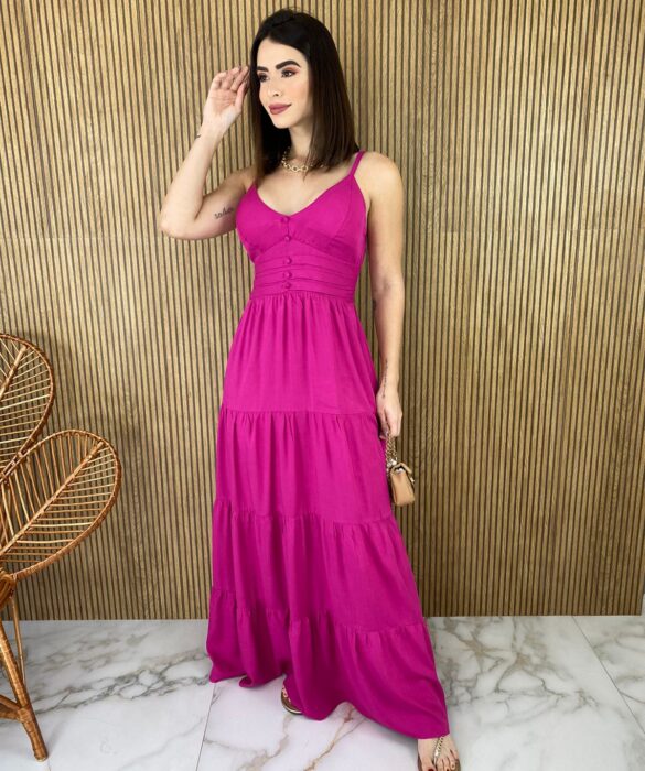 fernandaramosstore com br vestido longo com bojo viscolinho alca regulavel pink 4