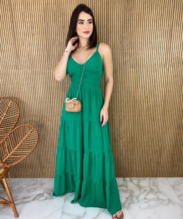 fernandaramosstore com br vestido longo com bojo viscolinho alca regulavel verde 4