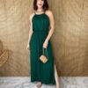 Vestido longo de alça verde, um dos vestidos disponíveis na Fernanda Ramos Store.