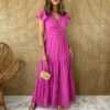 fernandaramosstore com br vestido longo manga curta sem bojo crepe fucsia 5