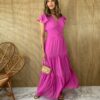 fernandaramosstore com br vestido longo manga curta sem bojo crepe fucsia 6