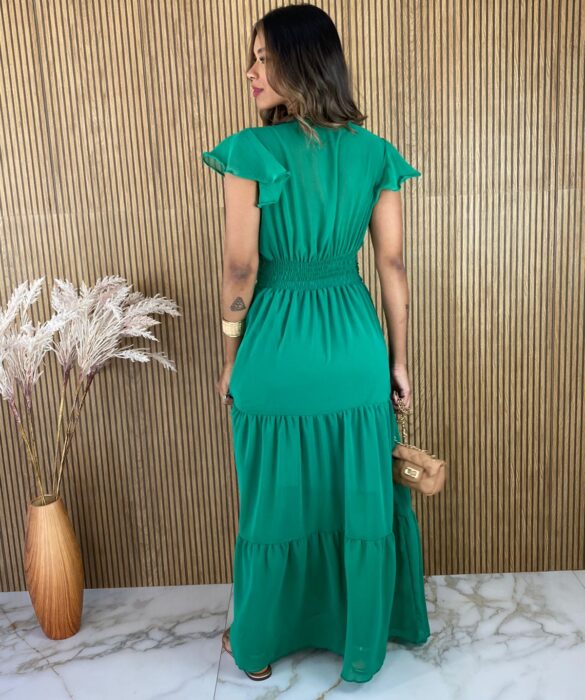 fernandaramosstore com br vestido longo manga curta sem bojo crepe verde 1