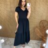 fernandaramosstore com br vestido longo preto manga curta sem bojo camadas 3