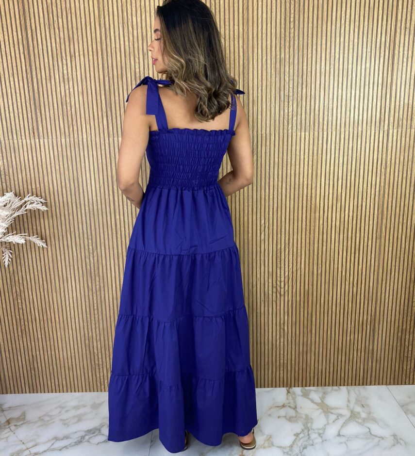 fernandaramosstore com br vestido longo sem bojo azul marinho amarracao na alca