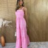 fernandaramosstore com br vestido longo sem bojo laise detalhe em lastex estampado rosa 2